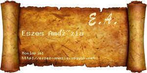 Eszes Amázia névjegykártya